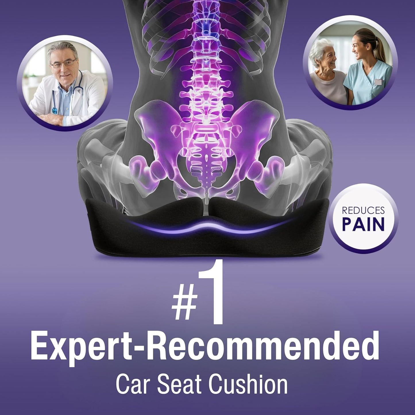 Vertaease™ Back Support Cushion – Relieve Back Pain in Minutes