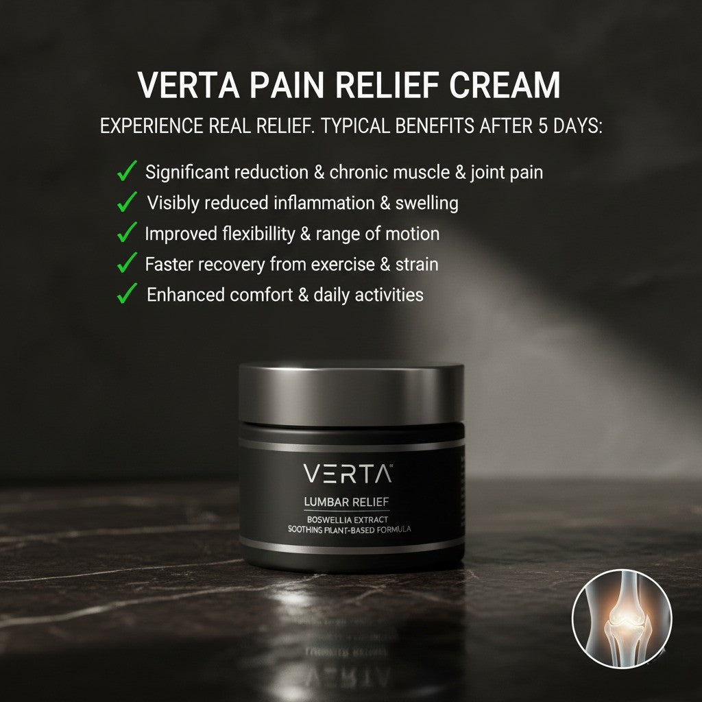 VERTA® LUMBAR RELIEF: Fast-Acting Joint & Back Pain Relief Cream